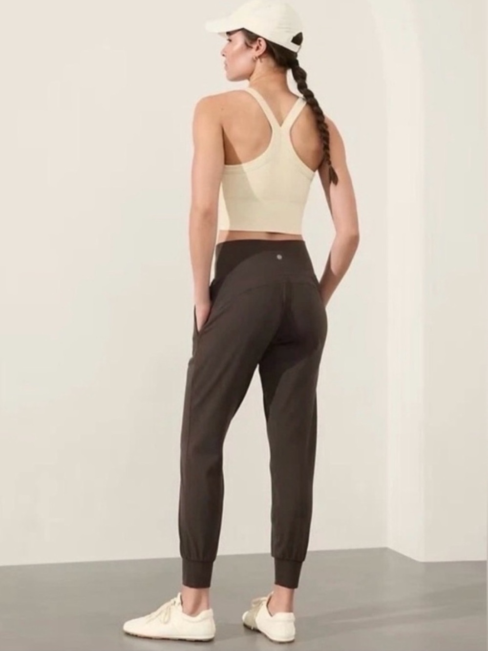 Athleta Salutation High Rise Jogger brown